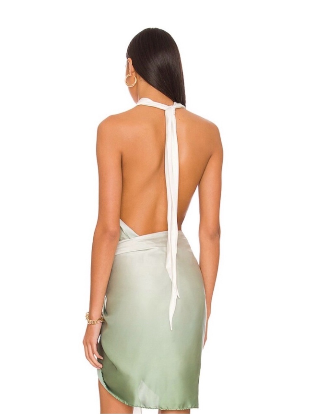 Baobab Providencia Mini Dress Sage Green - Picture 3 of 3